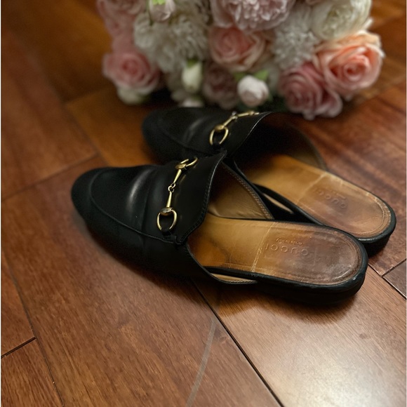 Classic Black Gucci Mule Sz 38 Authentic Leather. - Picture 3 of 11